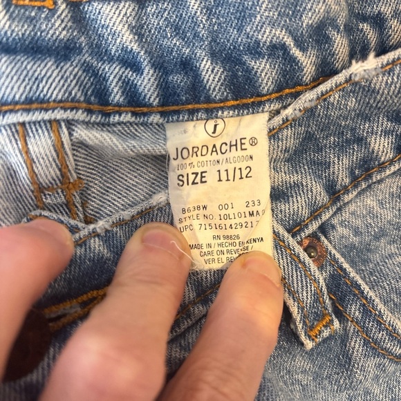 Vintage 90s Jordache Light Blue Denim Jeans high raise tapered mom jeans 11/12 - Picture 2 of 7